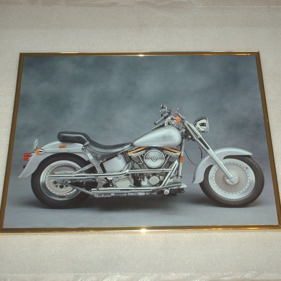 HarleyDavidson Art Vintage Harleydavidson Motorcycle Framed Print